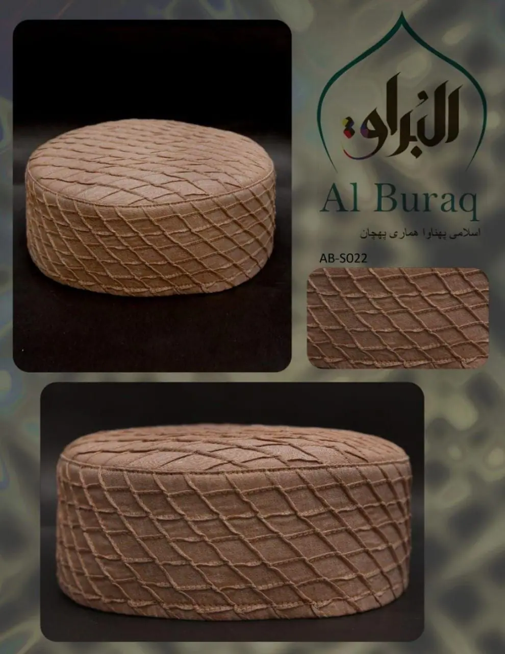 Al Buraq Prayer caps Cap Code AB-S022 - Image 3